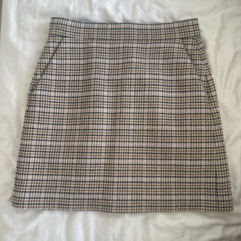 & other stories mini skirt checked